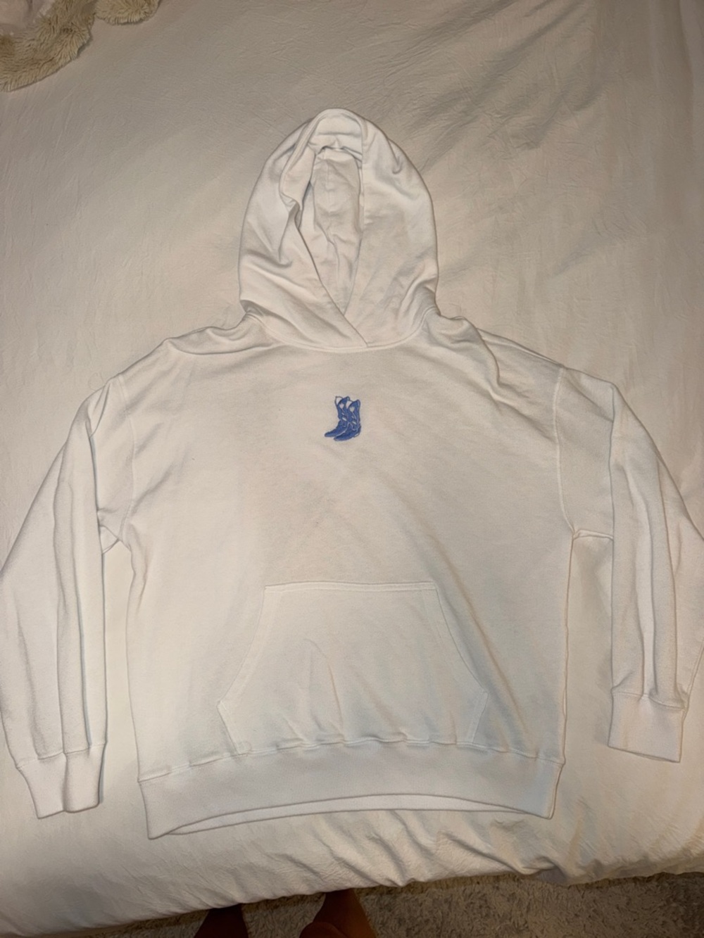 Hollister White Pullover Hoodie